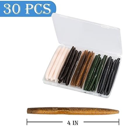 4"/5" Senko Worms Kit, Salt Impregnated Soft Plastic Lures - Image 6