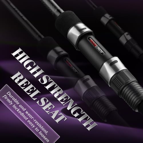 ROOBLINOS Mildness Surf Fishing Rod,10ft 11ft 12ft Carp Fishing Rod, 27T Carbon Fiber Spinning Rod, Portable 3-Piece Casting Rod for Freshwater Saltwater Big Game Fishing - Image 5