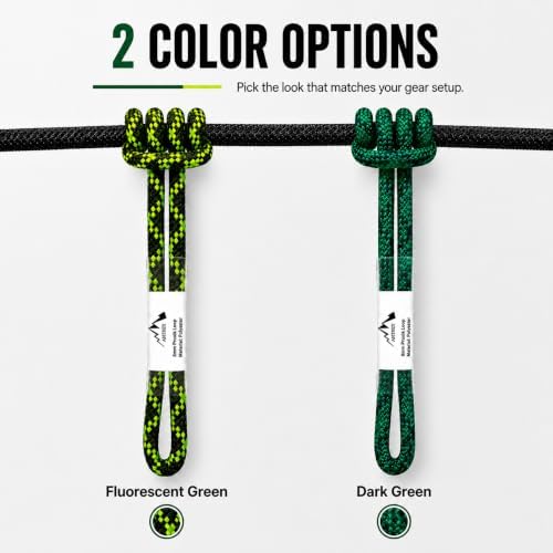 8mm (5/16") Sewn Prusik Loop 18 Inches / 24 Inches - Ideal for Arborist, Firefighting, Rigging, and Rescue Gear Dark Green | 18 inch | Pack of 3 - Image 4