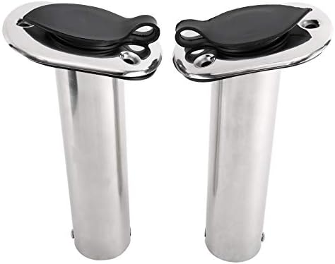 YaeMarine 4Pcs Stainless Steel Rod Holders with Rubber Cap, Liner, Gasket - Image 5
