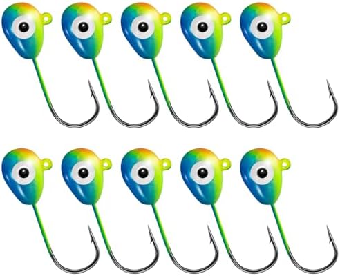 Alwonder 10-Pack Floating Jig Heads Fishing Floats Jigs Lures High-Ball Floater Hook, Surf Fishing Trolling Rockfishing Pompano Rigs Floats for Bass, Walleye, Panfish, Perch, Trout, Redfish by Alwonder