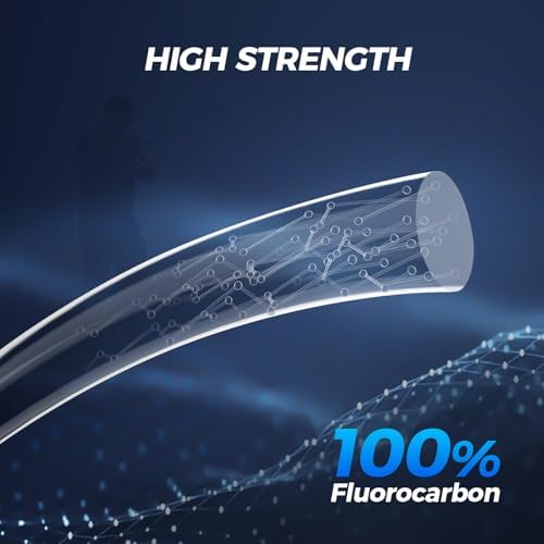 KastKing Kovert 100% Fluorocarbon Fishing Line - Clear Fishing Leader - Image 4