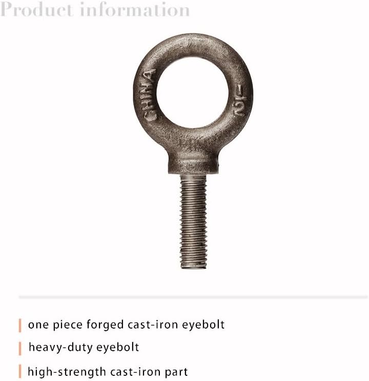 HomelyNest Eye Bolts, 2Pcs Heavy Duty Lifting Shoulder 7/16 * 1-3/8 - Image 5