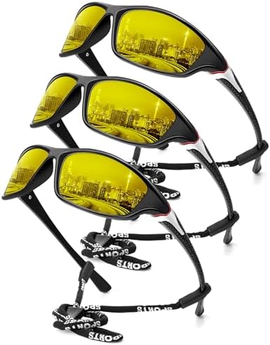 KALIYADI Sports Polarized Sunglasses Men UV400 Protection for Fishing Driving Cycling by KALIYADI
