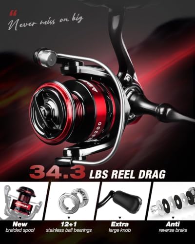 Ghosthorn Fishing Rod and Reel Combo,Telescopic Fishing Pole Travel Kit - Image 4
