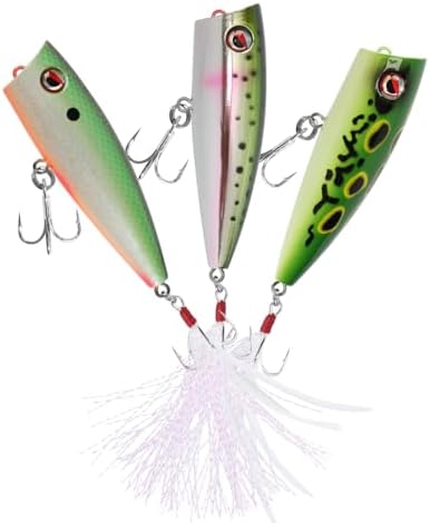 LITTMA Bass Fishing Topwater Popper Lures - Effective Top Water Lures for Bass Anglers - Durable Design for Catching Trophy Bass with High-Performance Popping Action by LITTMATACKLE