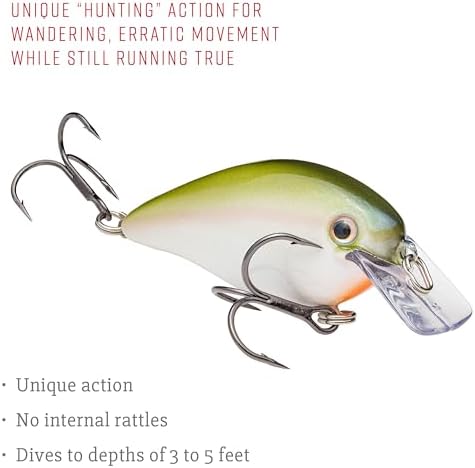 Strike King KVD 1.5 Hard Knock Fishing Lure, 3/8 oz, 3D Lifelike Eyes - Image 4