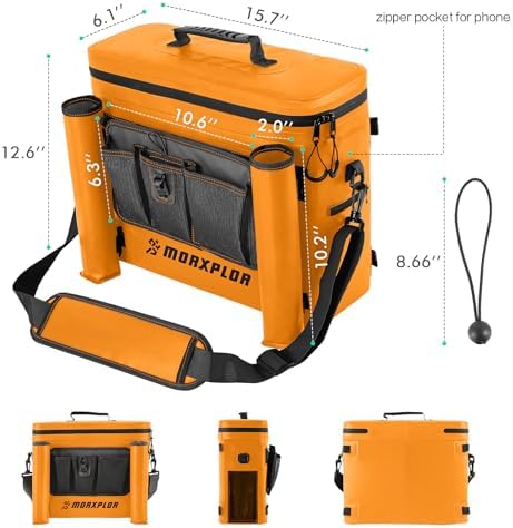 MORXPLOR Kayak Cooler,Waterproof Kayak Seat Back Cooler for Kayaking,Kayak Accessories Cooler Bag,Protable Ice Chest,Beach Cooler,Travel Cooler for Camping or Lunch Bag - Image 5