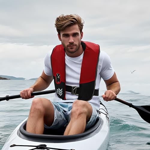 Inflatable Life Jackets for Adults Automatic Life Vests PFD Low Profile Load Capacity Up to 330lbs - Image 7