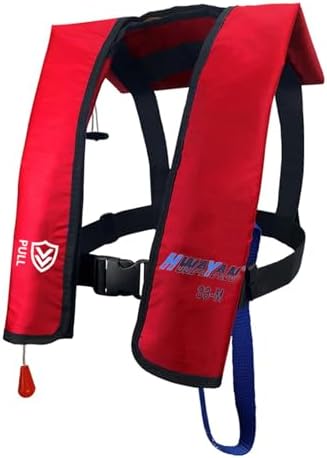 Manual Inflatable Life Jacket for Adults| Supports up to 330 lbs by HWAYAN