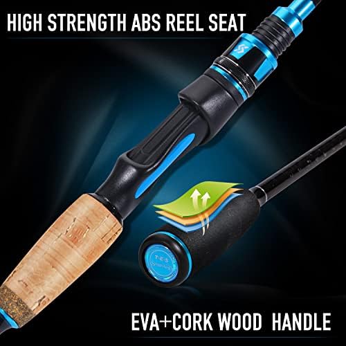 Sougayilang Fishing Pole, 30-Ton Carbon Fiber Fishing Rod and Reel Combo, 2 Pcs Blanks Spinning Reel Combos - Image 5