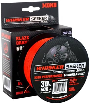 High-Vis Mono Catfishing Line by Whisker+Seeker