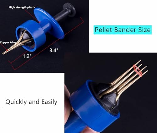 2X Pellet Bander Tool Micro Bait Bands Banding Match Coarse Fishing Terminal Tackle Set w/ 600 Bands - Image 3