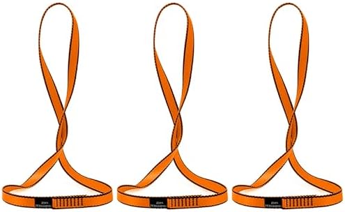 18MM Nylon Climbing Sling Runner 23KN CE2008/EN566 Rock Climbing Webbing Straps for Outdoor Climbing, Rappelling, Swing, Yoga Hammock etc by AINIKEY