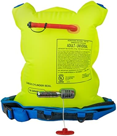 BLUESTORM Cirro 16 Manual Inflatable Belt Pack for Adults | US Coast Guard (USCG) Approved Life Jacket Waist Belt PFD for SUP Paddleboarding, Fishing & Kayaking - Image 6