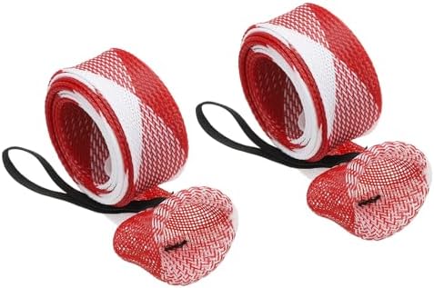 PATIKIL Rod Sock, Fishing Rod Sleeve Cover Braided Mesh Pole Protector Gloves Fishing Tools Pointed End for Spinning Fishing Rod Fly Rod Ice Rod Casting Rod by PATIKIL