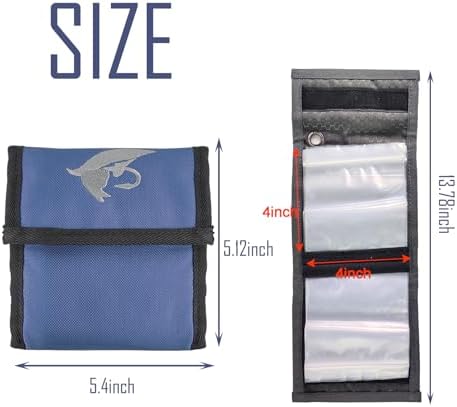 Aventik 10 Pockets Fishing Tackle Binder LeaderTippet Line Leader Wallet - Image 2