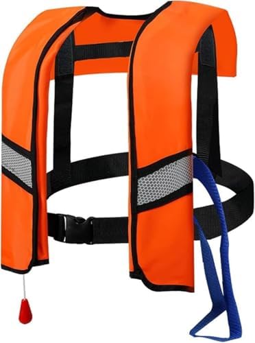 Automatic Inflatable Life Jacket for Adults – Adjustable Buoyancy Vest with Manual Override,Reflective Strips & Safety Whistle for Boating, Kayaking, Surfing & Swimming. by Bon+amixyl