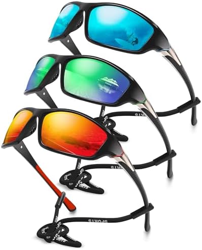 Polarized Sports Wrap Around Sunglasses Men Fishing Running Golf by Foliful