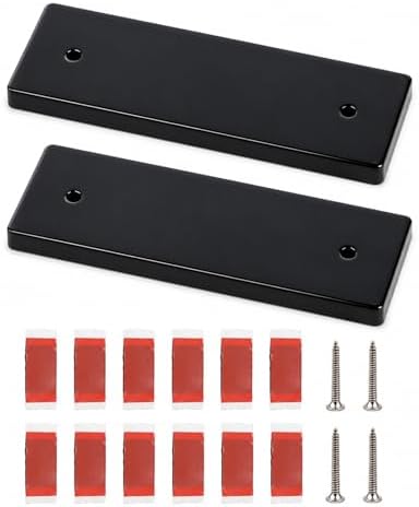 2 Pack Boat Transducer Mounting Boards, Black, 12x3.5x0.75 in, 9 in Spacing by Unknown