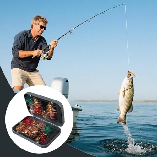 Genérico Lure - Assorted Baits with Hooks - Freshwater Lures with Magnetic Case | for Boats Ponds Lakes Piers Rivers Salt and Freshwater - Image 2