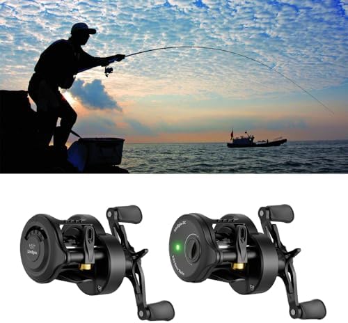 Colorful Baitcasting Fishing Reel Portable Rotates with Electronic Charging for Smooth Casting Colorful Baitcasting - Image 2