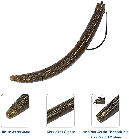 4"/5" Senko Worms Kit, Salt Impregnated Soft Plastic Lures - Image 4