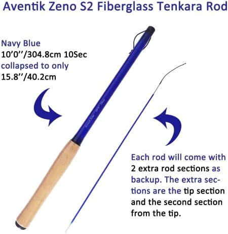 Aventik 9ft/10ft Zeno S2 Fiberglass 6:4 Tenkara Rod Kit for Anglers - Image 3