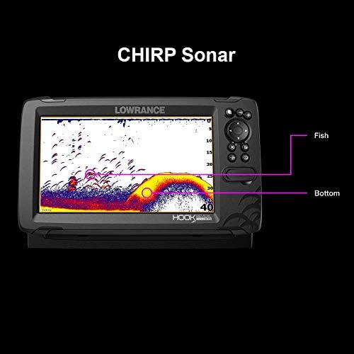 Lowrance HOOK Reveal 5 SplitShot - 5-inch Fish Finder with SplitShot Transducer, Preloaded C-MAP US Inland Mapping - Image 5