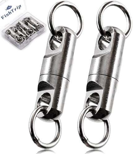 FishTrip Heavy Duty Swivels, 10pcs Big Game Bullet Swivels Saltwater by FishTrip
