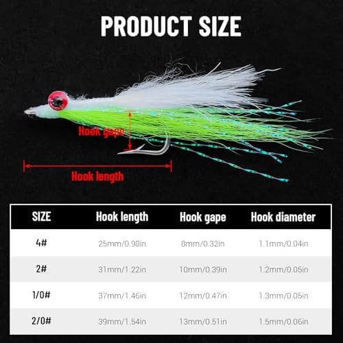 Clouser Minnow Fly Fishing Flies Streamer Fly Fishing Lures - Image 3