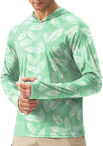 Pudolla Men's Sun Protection Hoodie Shirts UPF 50+ Fishing Hiking Shirt by PudollaSports