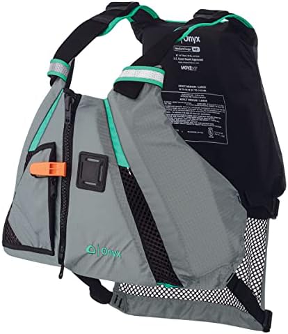 Onyx U.S. Coast Guard and Transport Canada Approved MoveVent Dynamic Paddle Vest for Adults for Kayaking, Canoeing, Stand Up Paddleboarding by Onyx