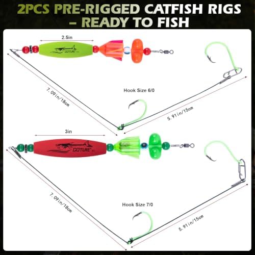 Goture Catfish Rig Making Kit,274pcs/300pcs Catfishing Tackle - Image 3