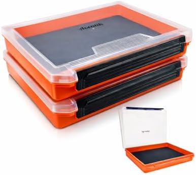 Aventik Fishing Tackle Box Slit Foam Case Jig Box Head Hooks Spinners Spoons Storage Tackle Tray (Orange-3501lure box) by AVENTIK