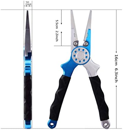 Saltwater Fishing Pliers, Aluminum Braid Cutter with Sheath - Image 5