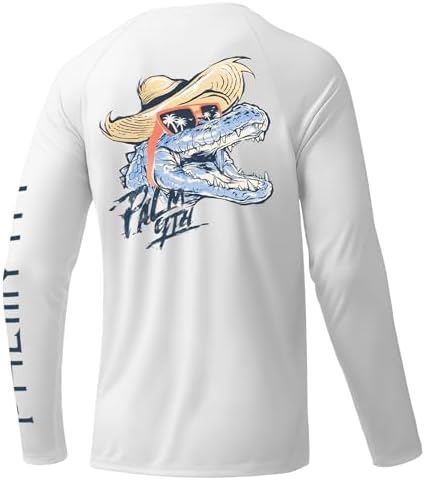 Palmyth Fishing Shirts for Men Long Sleeve UPF 50+ T Shirt Sun Protection by PALMYTH