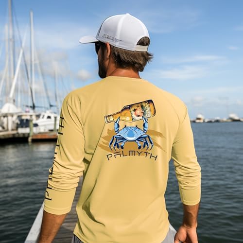 Palmyth Fishing Shirts for Men Long Sleeve UPF 50+ T Shirt Sun Protection - Image 2