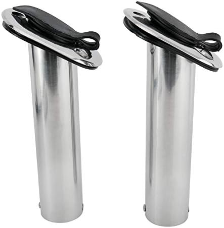 YaeMarine 4Pcs Stainless Steel Rod Holders with Rubber Cap, Liner, Gasket - Image 5