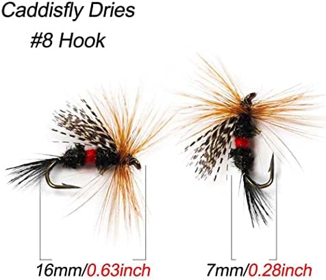 Fly Fishing Flies Kit 40/137pcs Dry/Wet Flies Assortment Nyphms Popper Streamer for Trout Bass Steelhead Fish+ Fly Box - Image 2