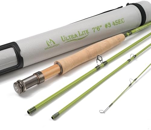 Maxcatch Ultra-Lite Fly Rod for Stream River Panfish/Trout Fishing 1/2/3 Weight and Combo Set Available by Maxcatch