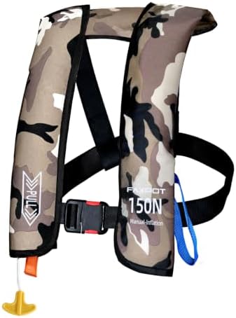Inflatable PFD Life Jackets for Adults, 33g CO2 Cylinder by Faxpot