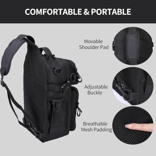 Fishing Backpack with Rod Holder, Fishing Tackle Bag - Image 6