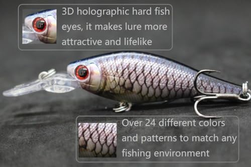 Minnow Crankbait for Bass Fishing Bass Lure Jerkbait Fishing Lures and Tackle Box - Image 5