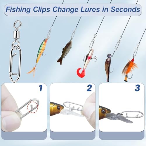 AMYSPORTS Saltwater Stainless Swivels Fishing Lure Connector - Image 5