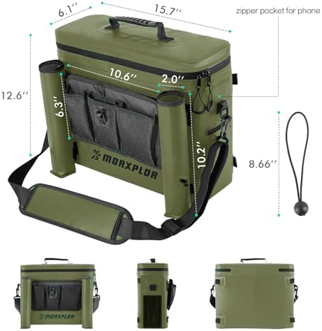 MORXPLOR Kayak Cooler,Waterproof Kayak Seat Back Cooler for Kayaking,Kayak Accessories Cooler Bag,Protable Ice Chest,Beach Cooler,Travel Cooler for Camping or Lunch Bag - Image 5