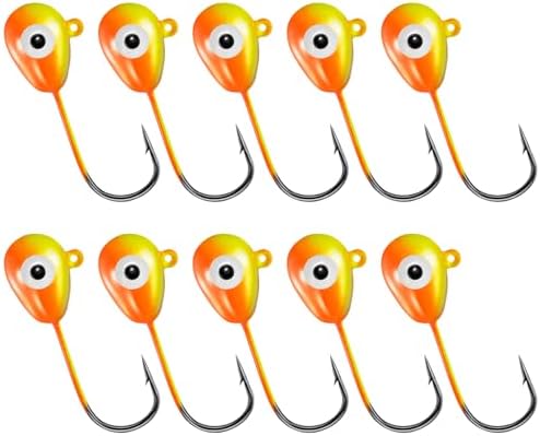 Alwonder 10-Pack Floating Jig Heads Fishing Floats Jigs Lures High-Ball Floater Hook, Surf Fishing Trolling Rockfishing Pompano Rigs Floats for Bass, Walleye, Panfish, Perch, Trout, Redfish by Alwonder