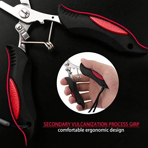 Hikary Long Nose Fishing Pliers,Ice Fishing Gear,Stainless Steel Hook Remover Braid Cutter Rustproof Fishing Multi-Tools Fishing Gripper for Freshwater Saltwater - Image 3