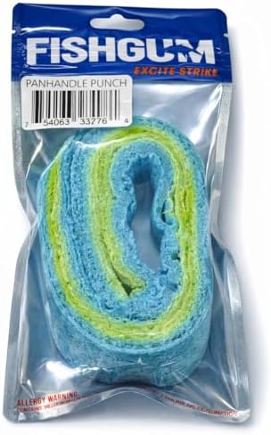 FishGum Surf Fishing Bait Strips for Saltwater Beach Fishing – Real Shrimp, Crab, Clam & Sand Flea Infused Scent – Artificial Cut Bait for Pompano, Redfish & Flounder by FISHGUM