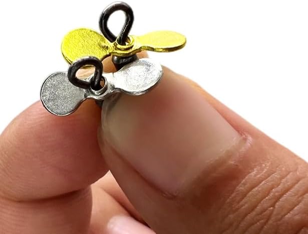 Pack of 50 Plug Casting Fishing Propeller Blade Turbo Propeller Spinner Blades DIY Fishing Lure Hook Bait Accessories - Image 7